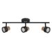 OSRAM DECOR SPOT CORK, 3 x 3,4W, 690lm, zwart, spot, verstelbare koppen, veelzijdig gebruik, interieurspot, vervangbare ledlampen, dimbaar, warm witte lichtkleur, GU10