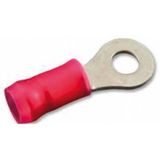 TE Connectivity 31886 cosse à œillet Section transversale (max.) : 1,605 mm² Diamètre de la tige : 4,34 mm Partiellement isolé Rouge 1 pièce(s)