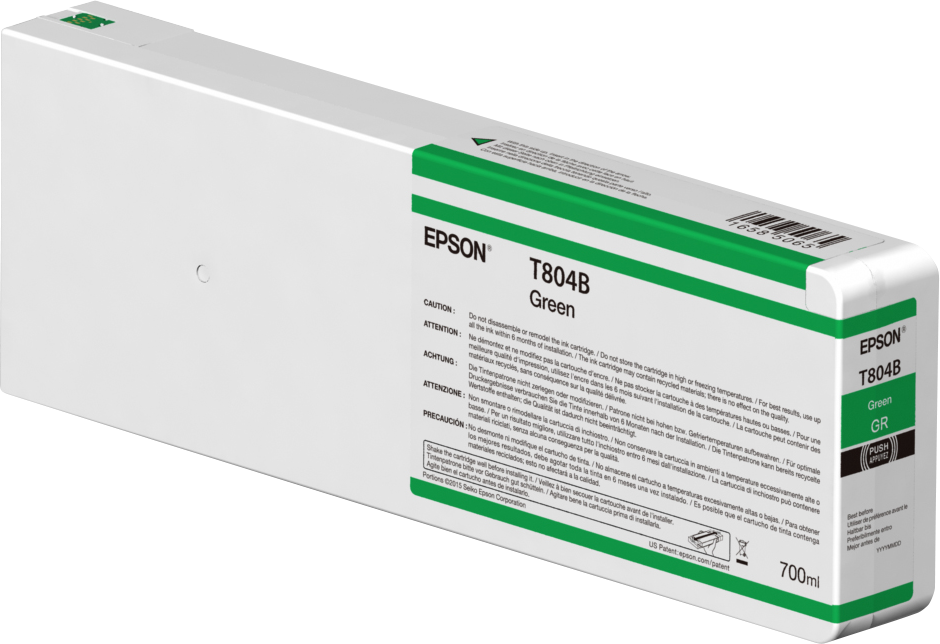 Epson Singlepack Green T804B00 UltraChrome HDX 700ml single pack / groen