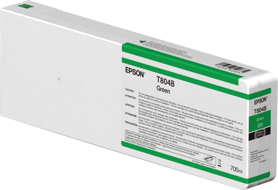 Epson T804B00 UltraChrome HDX - Groen - 700ml - Inktcartridge