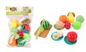 FLYPOP'S Groenten en fruit kras om te snijden - Imitatiespel - 033626 - Veelkleurig - Kunststof - Keuken - Voedsel - Kinderspeelgoed - Dinette - 30 cm x 21 cm - Vanaf 3 jaar