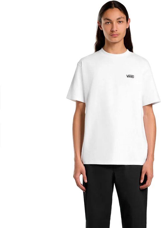 Vans New Left Chest T-shirt Korte Mouwen Katoen Regular Fit Mannen XXL Wit / Zwart