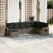 Maison Exclusive - Ensemble de jardin, 8 pièces, avec coussins, gris, en polyrotin