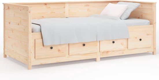 vidaXL Slaapbank - Massief Grenenhout - 75x190 cm