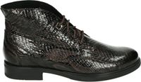 Durea 9840 G Bruine Leren Veterboots Dames Maat 42