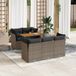 Maison Exclusive - Ensemble de jardin pour 6 personnes avec coussins, gris, en polyrotin