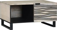 vidaXL Salontafel Wit 80 x 50 x 40 cm Bewerkt Hout