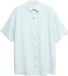 s.Oliver - Hommes - Regular Fit - Chemise légère en lin à col Kent - Turquoise clair - XXL