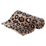 Trixie Hondendeken Leo Softpluche Panterprint Hondenmand Bruin 100x70 cm