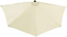 Megashopitalia Vervangend zeil voor parasol, halve maan, kleur ecru, 270 cm