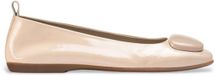 Wonders Fei Ballerines en cuir nude