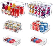 Unyqoos® Transparent et Empilable Organisateur de réfrigérateur Set de 6