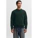 JACK & JONES ESSENTIALS relaxed fit sweater - donkergroen