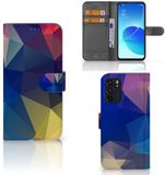 B2Ctelecom Book Case voor OPPO Reno6 5G Book Case Polygon Dark