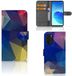 B2Ctelecom Book Case voor OPPO Reno6 5G Book Case Polygon Dark