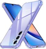 Techsuit Hoesje geschikt voor Samsung Galaxy A34 - Shockproof Silicone Back Cover - Transparant