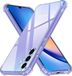 Techsuit Hoesje geschikt voor Samsung Galaxy A34 - Shockproof Silicone Back Cover - Transparant