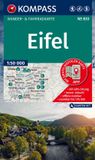 KOMPASS Wanderkarten-Set 833 Eifel (4 Karten) 1:50.000