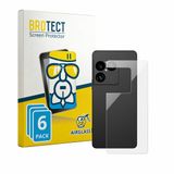 BROTECT Screenprotector 6 Stuks voor Sony Xperia 1 VIII (Achterkant) Transparant Glas