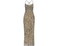 Faina Jurk beige / zwart