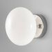 Metallux Wandlamp Dolce, chroom/witte kap