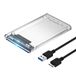SABRENT Boîtier externe pour disque dur 2,5 pouces SATA vers USB 3.0 sans outil transparent