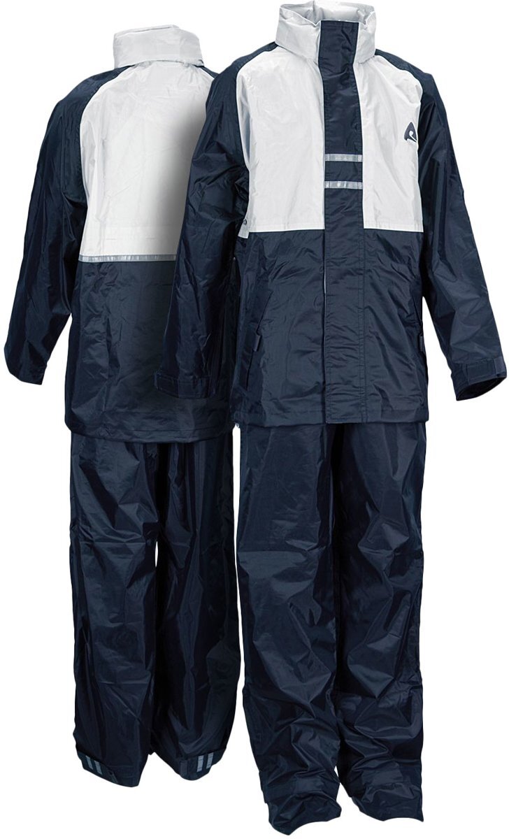 Ralka Regenpak Kinderen Unisex Maat 140 MarineWit