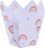 PME Muffinvormpjes Tulp Regenboog Pk/24