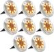 vidaXL Solargrondlampen 8 st LED-lichten warm wit
