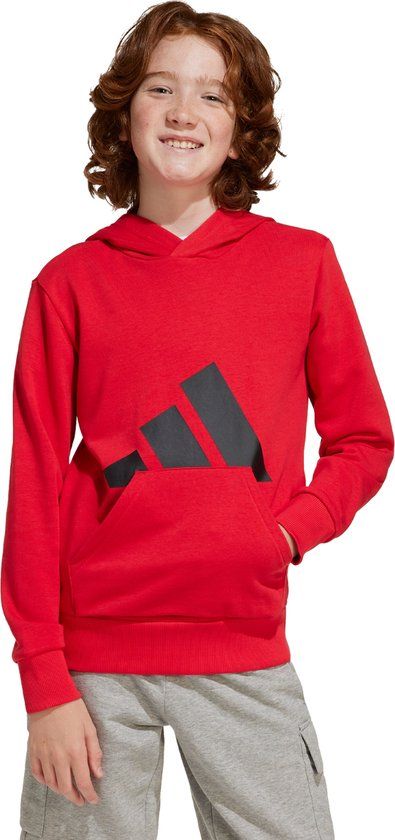 adidas Sportswear Essentials Hoodie Kids - Rood - Maat 128 - Unisex