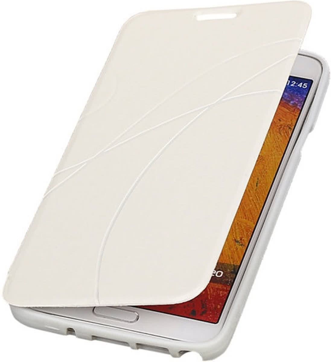Best Cases Wit TPU Booktype Motief Hoesje Samsung Galaxy Note 3 Neo