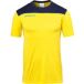 Uhlsport Offense 23 Poly voetbalshirt voor heren, limoengeel/marineblauw, XXXL