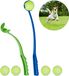 Relaxdays Ballenwerper honden - set van 2 - met 5 ballen