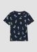 s.Oliver T-shirt navy met dierenprint voor kinderen
