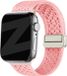 Bandz Vintage nylon band met magneetsluiting - Roze - Geschikt voor Apple Watch 38/40/41/42mm