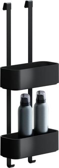 Geesa Frame Doucherek hangend dubbel 25 cm - Zwart