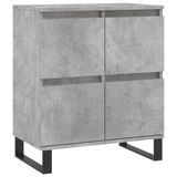 VidaXL Dressoir, betonkleur, 60x35x70 cm, houtvezelplaat
