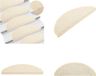 vidaXL Tapis d'escalier auto-adhésifs 15 pièces aspect sisal 65x21x4 cm berbere