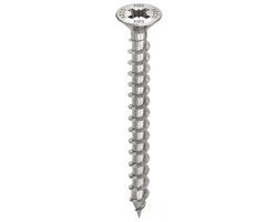 HECO TOPIX-Plus Spaanplaatschroef 3,5x16mm Platkop RVS Voldraad PZD 2 (200 stuks)