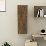 Maison Exclusive - meuble TV, placage chêne fumé, 30,5 x 30 x 90 cm, panneau de particules
