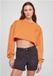 Urban Classics Cropped Flower Embroidery Terry Crewneck Oranje 5XL