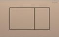 Geberit Sigma40 plaque de commande - chasse à 2 touches - extra-fine - boutons carrés - acier inoxydable - or rouge brossé (cuivre)