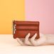 Bol Porte-clés en cuir, avec un design marron élégant, idéal pour hommes et femmes, avec de petites pochettes pour argent, cartes et clés