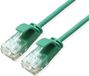 Roline UTP Data Center Patchkabel Cat.6A (Class EA), LSOH, extra dun, groen, 0,15 m