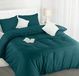 TRANKIELO® Dekbedovertrekset 200x200 cm met 2 Kussenslopen 50x75 cm – Geborsteld Microvezel Polyester – Teal