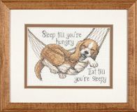 Dimensions HET Goede Leven Dimensions - The Good Life 65058 - Knutselwerk voor volwassenen - Aida canvas met 14 draden - 17,8 x 12,7 cm