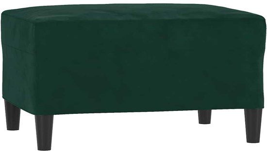 vidaXL Voetenbank 70x55x41 cm fluweel donkergroen