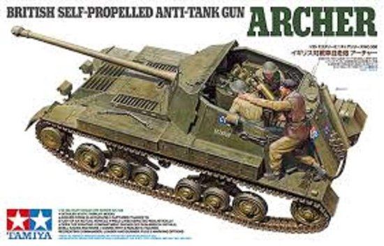 Tamiya 1:35 British Jagdpanzer Archer 17 pdr. Plastic Model Kit - TAM35356