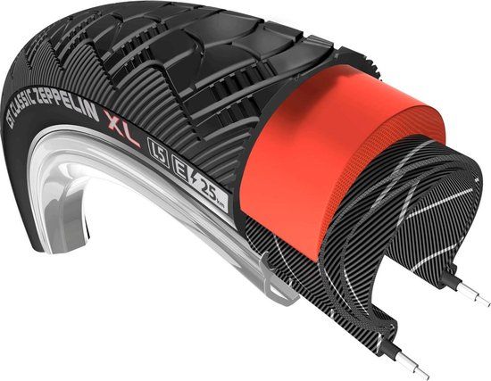CST Fietsband - Extra Comfort - Anti-leklaag - Reflecterend - 28x2.00 - Zwart