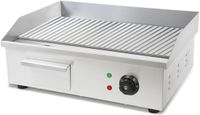 VERTES Grillplaat Braadplaat Plancha Grill Elektrisch 3000W